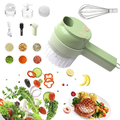 4 in 1 Portable Electric Vegetable Cutter Set